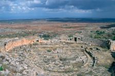 Roman theatre, Cyrene, Libya. Creator: Vivienne Sharp