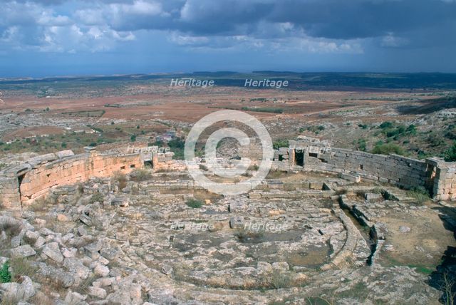 Roman theatre, Cyrene, Libya.  Creator: Vivienne Sharp.