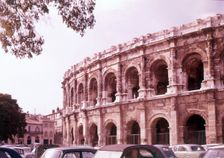 Roman theatre, Nimes, France, c1955. Creator: Arthur Charles Kirby Ware