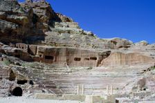 Roman theatre, Petra, Jordan. Creator: Vivienne Sharp