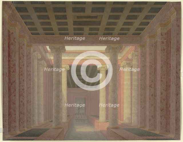 Roman thermal baths, early 19th century. Creator: Friedrich Franz d'Orville.