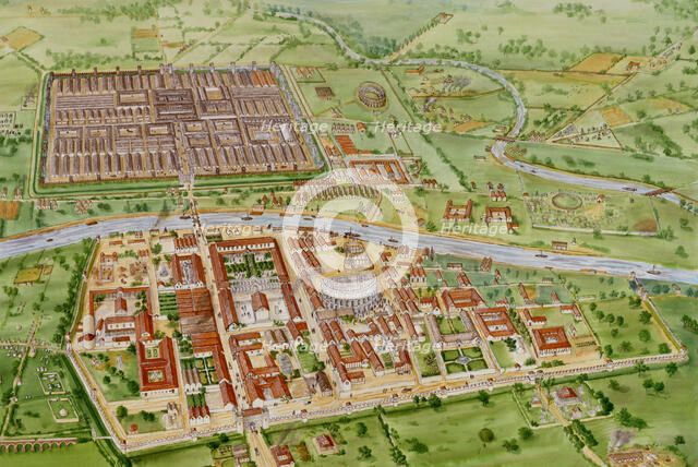 Roman York, c3rd century, (1990-2010). Artist: Tracy Croft.