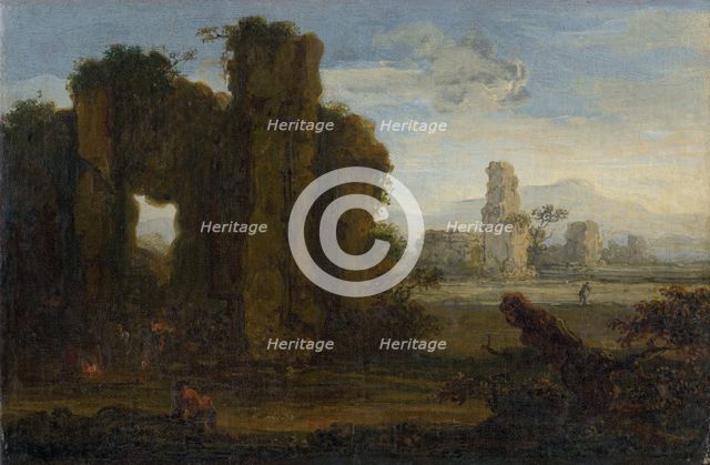 Romantic landscape, 1650-1700. Creator: Jan de Momper.