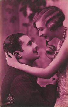 Romantic postcard, c1920s