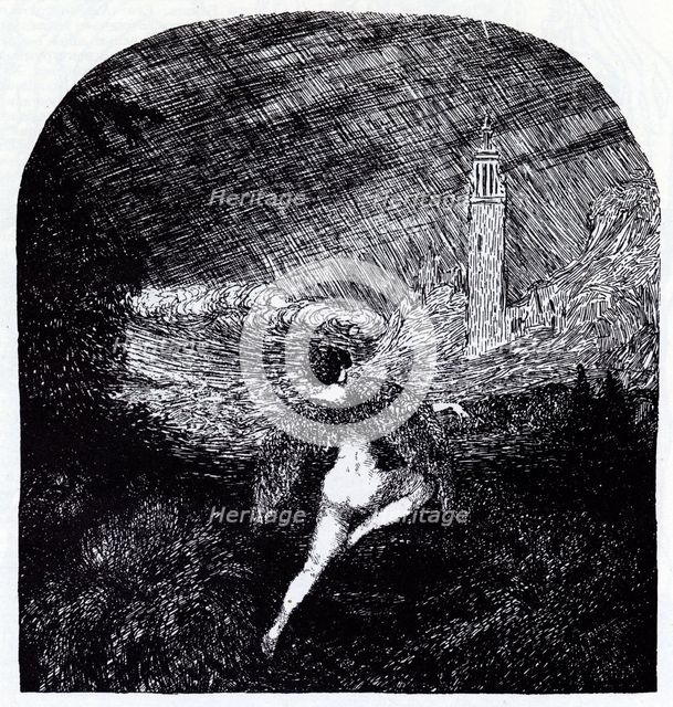 Romanticism. Symbolist magazine Vesy (The Balance), 1905. Artist: Feofilaktov, Nikolai Petrovich (1878-1941)