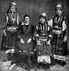 Romany women, Albania, 1922.Artist: Underwood & Underwood