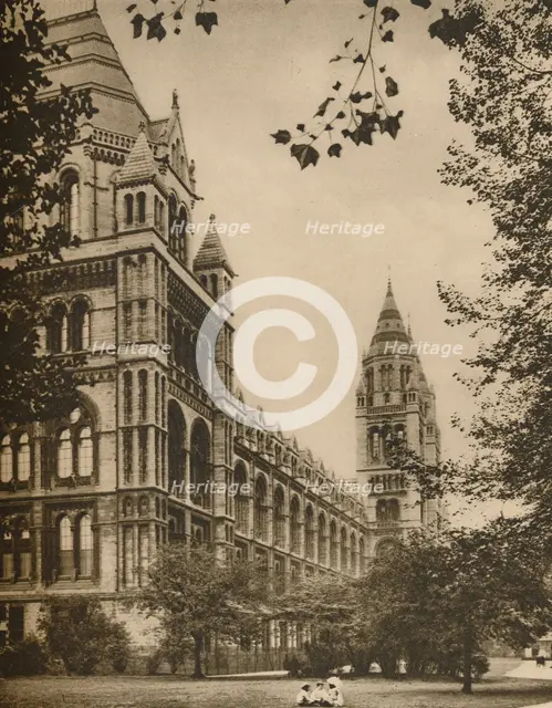 'Romanesque Front of the Natural History Museum', c1935. Creator: Donald McLeish.