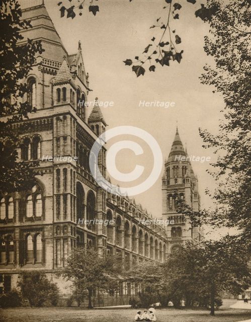 'Romanesque Front of the Natural History Museum', c1935. Creator: Donald McLeish.