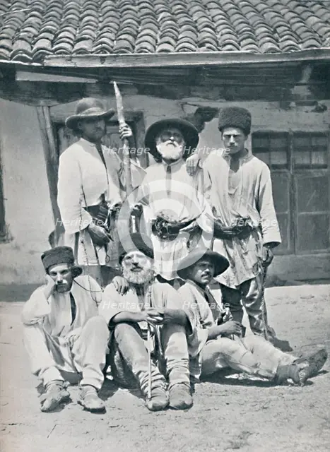 Romanian peasants, 1912. Artist: Unknown.
