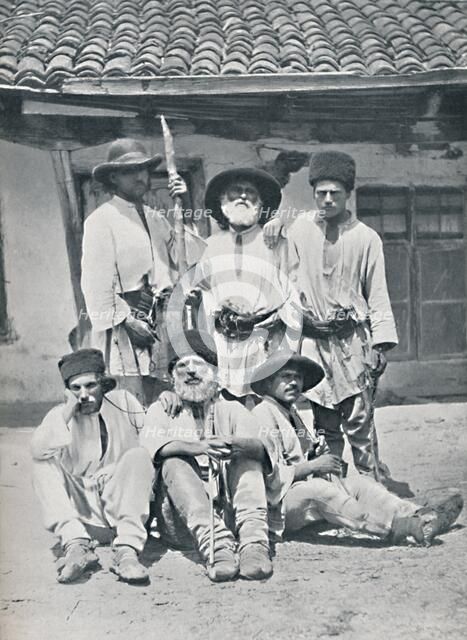 Romanian peasants, 1912. Artist: Unknown.