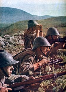 Romanian troops, the siege of Sebastopol, Russia, 1941-1942