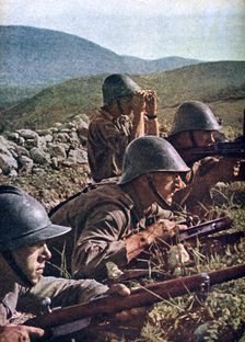 Romanian troops, the siege of Sebastopol, Russia, 1941-1942