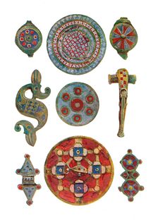 Romano-British Enamelled Ornaments (British Museum) 1st-2nd century, (1902)