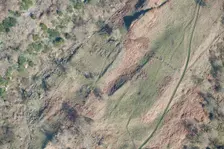 Romano-British enclosed settlement containing a hut circle, Whitcliffe Scar, North Yorkshire, 2014 Creator: Historic England Staff Photographer