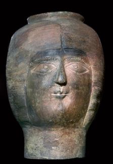 Romano-British pot in the form of a head