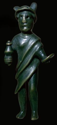 Romano-Celtic bronze statuette of a deity, 3rd century