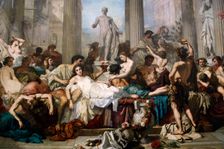 Romans during the Decadence, (Les Romains de la décadence), 1847. Orsay Museum, Paris. France. Creator: Thomas Couture