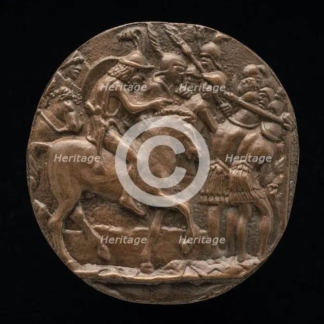 Romans Passing Under the Yoke, late 15th - early 16th century. Creator: Pseudo Melioli.