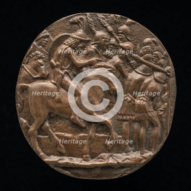 Romans Passing Under the Yoke, late 15th - early 16th century. Creator: Pseudo Melioli.