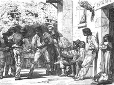 Romans playing at Mora; Rome and United Italy 1875. Creator: Unknown