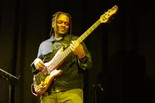 Romarna Campbell Trio, New Generation Jazz Festival Roadshow, Shoreham by Sea, W Sussex, Feb 2023. Creator: Brian O'Connor