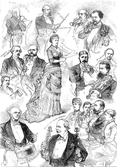 Romberg's Toy Symphony: performance at St. James's Hall, 1880. Creator: Unknown.
