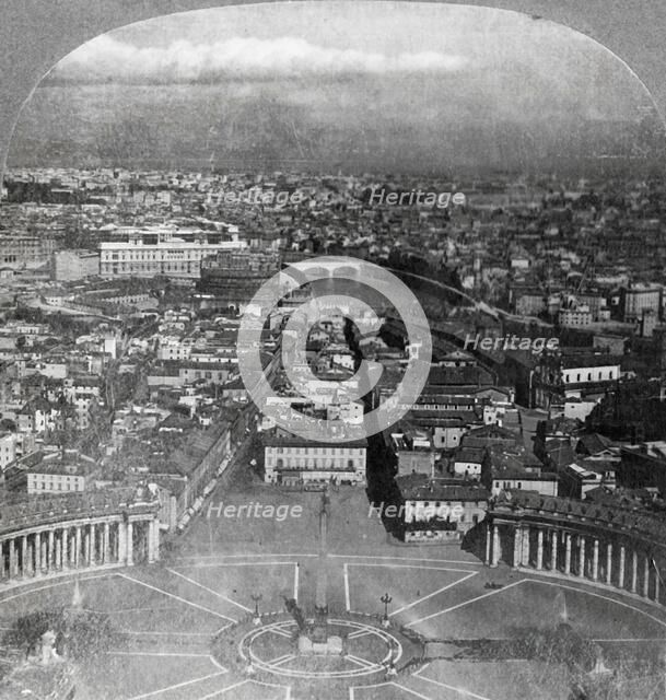 'Rome, the Eternal City, from the Balcony of St. Peter's Italy', 1904. Creator: Keystone View Company.