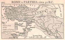 Rome v. Parthia, circa 50 B.C. c1915. Creator: Emery Walker Ltd