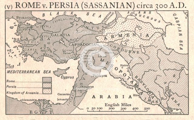 'Rome v. Persia (Sassanian), circa 300 A.D.', c1915.  Creator: Emery Walker Ltd.