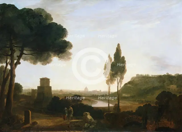 'Rome and the Ponte Molle', 1754.
