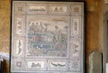 Rome Mosaic of Animals drinking, c3rd-5th century