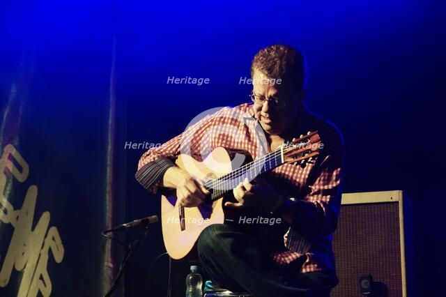 Romero Lubambo, Love Supreme Jazz Festival, Glynde Place, East Sussex,  2015. Artist: Brian O'Connor.