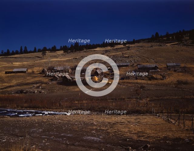 Romeroville, near Chacon, Mora Co., New Mexico, 1943. Creator: John Collier.