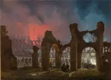 Rome's Colosseum illuminated, 1864