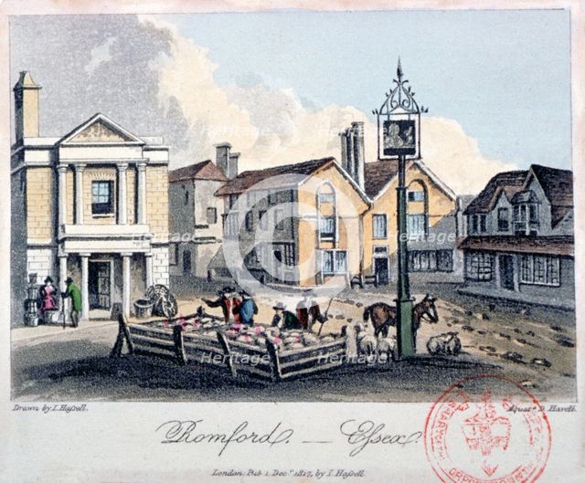 Romford, Essex, 1817.   Artist: Daniel Havell