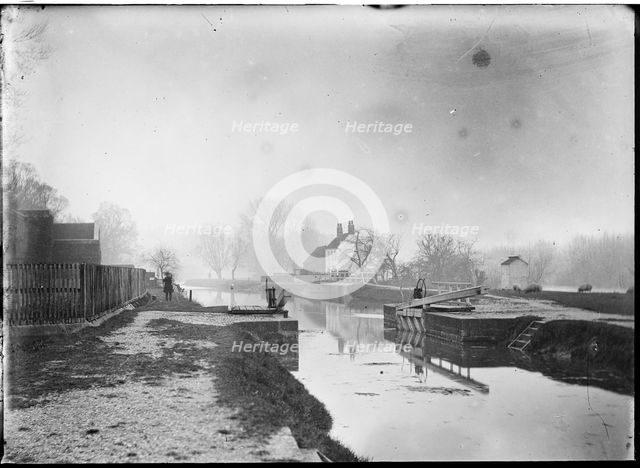 Romney Lock, Romney Lock Road, Windsor, Windsor and Maidenhead, 1885. Creator: Unknown.