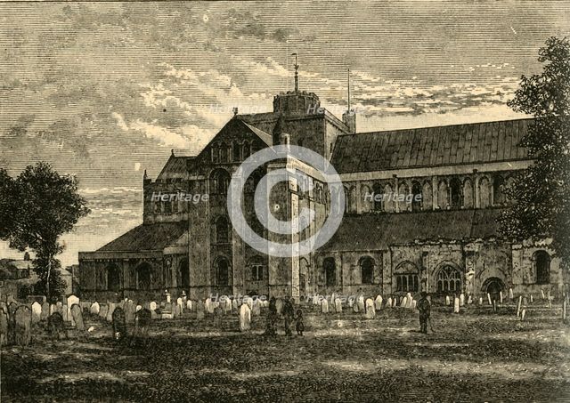 'Romsey Abbey', 1898. Creator: Unknown.