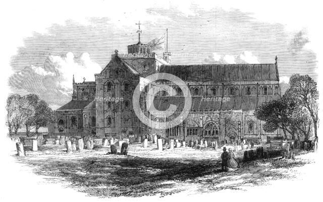 Romsey Abbey Church, Hampshire, 1865. Creator: Unknown.