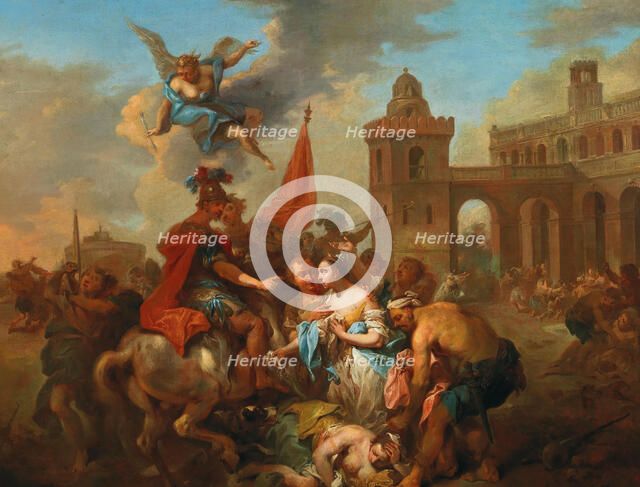 Romulus and Hersilia , ca 1764-1765. Creator: Seekatz, Johann Conrad (1719-1768).