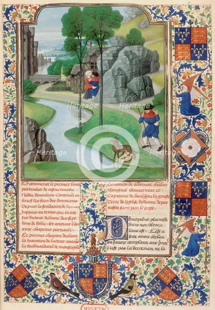 Romulus and Remus discovered on the riverbank, 1480. Creator: Unknown.
