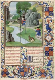 Romulus and Remus discovered on the riverbank, 1480. Creator: Unknown
