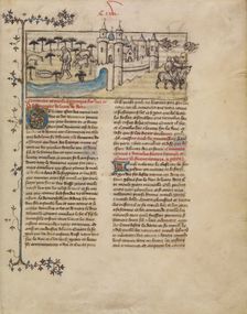 Romulus and Remus; Histoire ancienne jusqu'à César, about 1390-1400. Creator: First Master of the Bible historiale of Jean de Berry