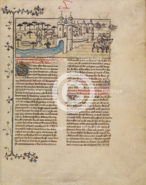 Romulus and Remus; Histoire ancienne jusqu'à César, about 1390-1400. Creator: First Master of the Bible historiale of Jean de Berry.