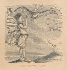 Romulus consulting the Augury 1852. Artist: John Leech