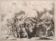Romulus murdered by the senators, 1818. Creator: Pinelli, Bartolomeo (1781-1835)