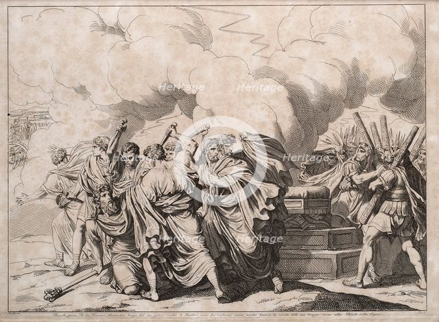 Romulus murdered by the senators, 1818. Creator: Pinelli, Bartolomeo (1781-1835).