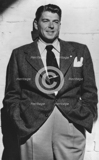 Ronald Reagan (1911-2004), 40th President of the United States of America, c1940s. Artist: Unknown