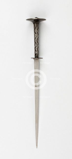 Rondel Dagger, Germany, 19th century in early 15th century style. Creator: Unknown.
