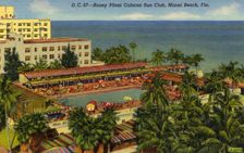 Roney Plaza Cabana Sun Club, Miami Beach, Florida, USA, 1941
