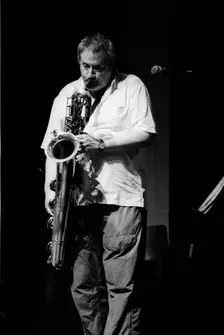 Ronnie Cuber, Brecon Jazz Festival, Brecon, Powys, Wales, 2003. Artist: Brian O'Connor